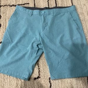 Burnside size 36 aqua dri fit shorts